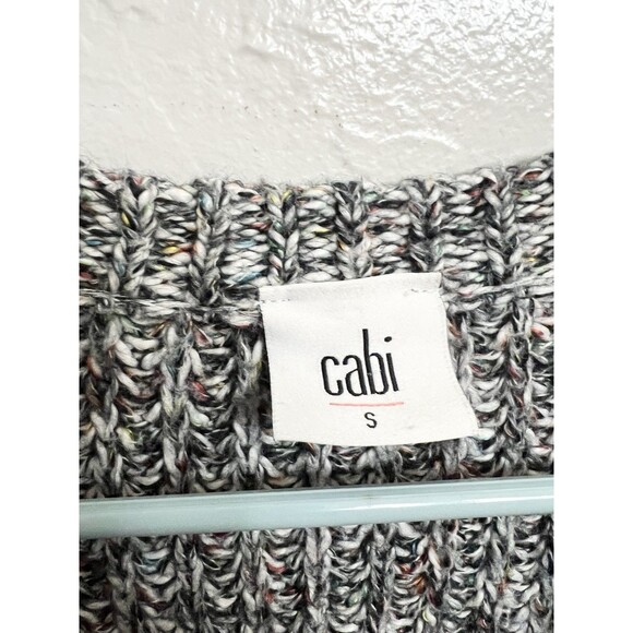 CAbi embrace long lined chunky knit cardigan size small Oversized Rainbow Pocket - Picture 7 of 10